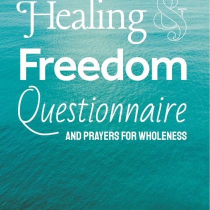 Healing & Freedom Questionnaire - book cover