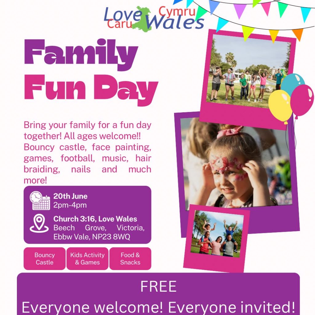 Family Fun Day - 20th June 2pm-4pm